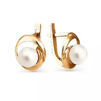 Серьги с жемчугом Линии Любви