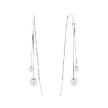 Серьги с жемчугом Линии Любви