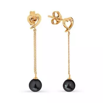 Серьги с жемчугом Линии Любви