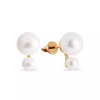 Серьги с жемчугом Линии Любви