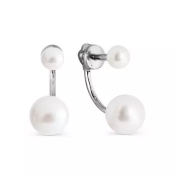 Серьги с жемчугом Линии Любви