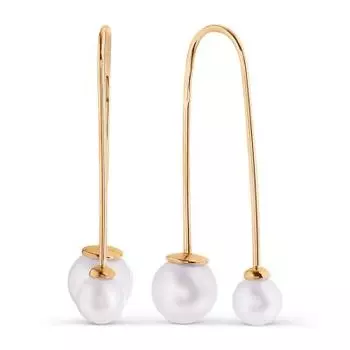 Серьги с жемчугом Линии Любви