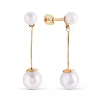 Серьги с жемчугом Линии Любви