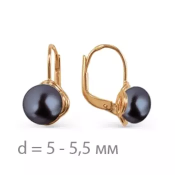 Серьги с жемчугом Линии Любви