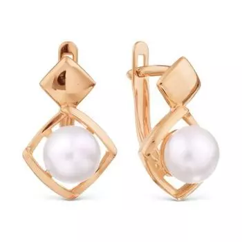 Серьги с жемчугом Линии Любви