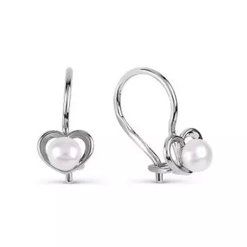 Серьги с жемчугом Линии Любви