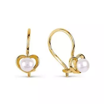 Серьги с жемчугом Линии Любви