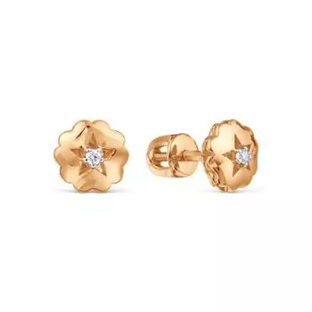 Серьги с бриллиантами Линии Любви