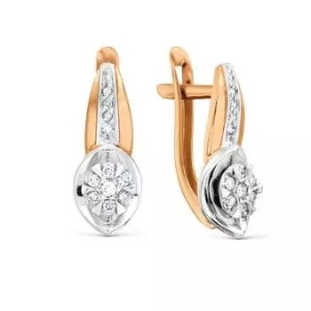 Серьги с бриллиантами Линии Любви