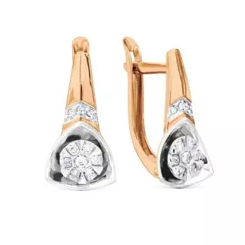 Серьги с бриллиантами Линии Любви