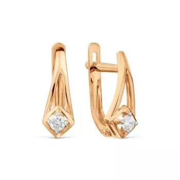 Серьги с бриллиантами Линии Любви