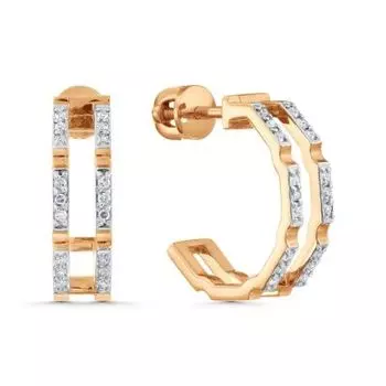 Серьги с бриллиантами Линии Любви