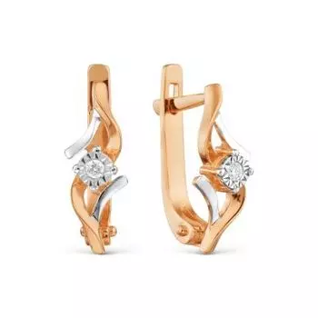 Серьги с бриллиантами Линии Любви