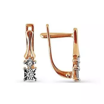 Серьги с бриллиантами Линии Любви