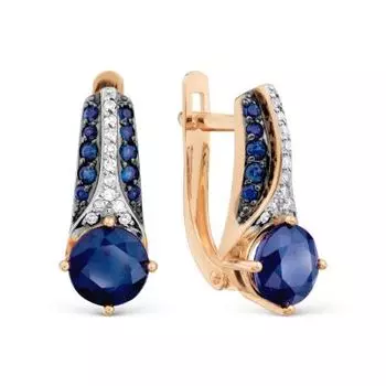 Серьги Т14602Б731-01-02 Линии Любви