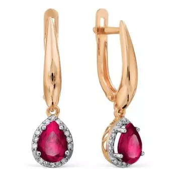 Серьги Т14602Б941-01-01 Линии Любви