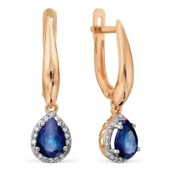 Серьги Т14602Б941-01-02 Линии Любви