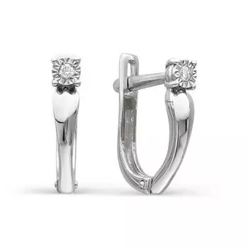 Серьги с бриллиантами Линии Любви