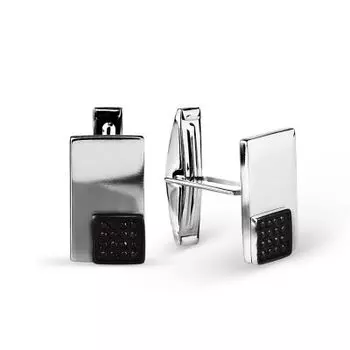 Запонки с бриллиантами Линии Любви