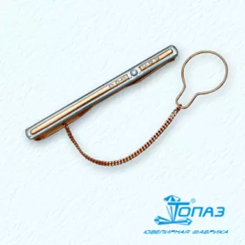 Зажим для галстука с бриллиантами Линии Любви