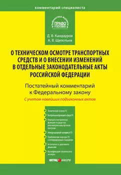Комментарий к Федеральному закону от 1 июля 2011 г. № 170-ФЗ «О техническом осмотре транспортных средств и о внесении изменений в отдельные законодательные акты Российской Федерации» (постатейный)