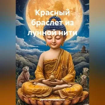 Красный браслет из лунной нити