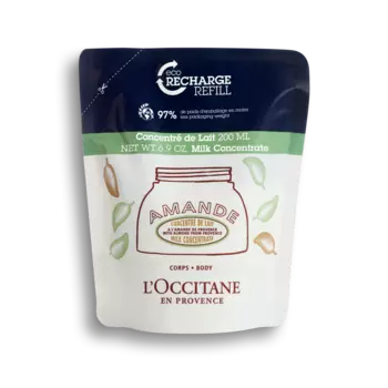 Молочко для упругости кожи тела Миндальное 200 мл, сменный блок