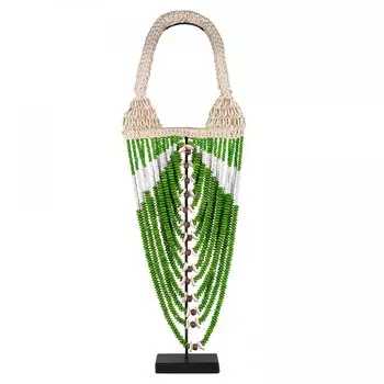 Африканское Ожерелье на подставке NECKLACE GREEN