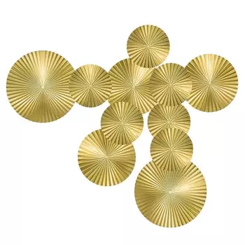 Арт-объект Apollo Gold Wall Plaque Disc 11