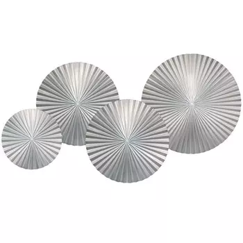 Арт-объект Apollo Silver Wall Plaque Disc 4