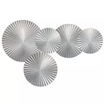 Арт-объект Apollo Silver Wall Plaque Disc 5