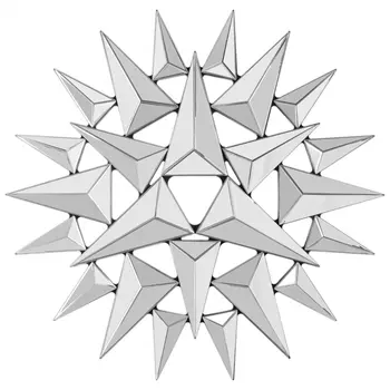 Арт-объект на стену Mirror Spikes