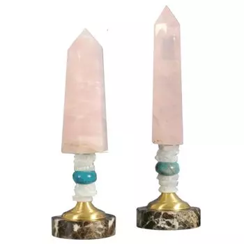 Аксессуар розовый кварц Pointe cristal quartz rose
