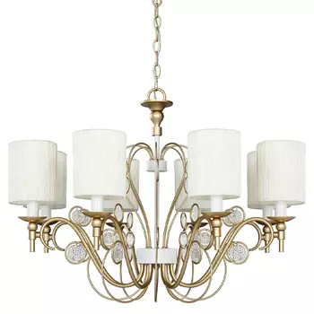 Ажурная люстра с тканевыми плафонами Montpellier D75 см