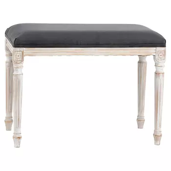 Банкетка из натурального бука цвета антрацит Solid Luxury