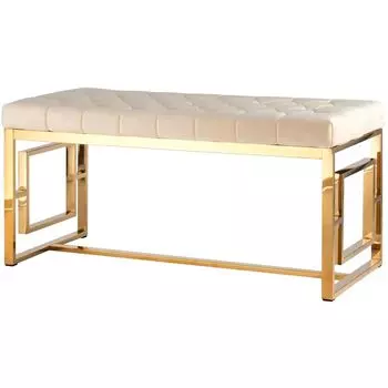 Банкетка Milan бежевый велюр