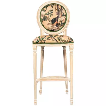 Барный стул Beige and Green Chinoiserie Bar Stool