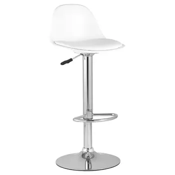 Барный стул с белым сиденьем Ellis