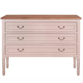 Бежевый комод из дуба Amelia beige