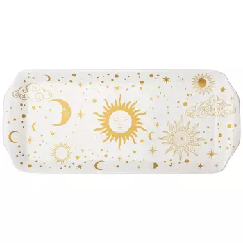 Блюдо прямоугольное из фарфора с рисунком звезд и созвездий Porcelain Astronomy Collection