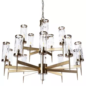 Большая люстра Brass Wheel в Американском стиле