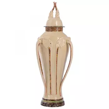 Большая Ваза Safari Elephant Urn Ardmore style