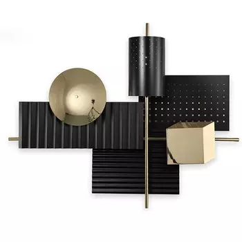 Бра Abstra black&gold