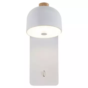 Бра белого цвета с выключателем Skoddy