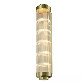 Бра Buck Glass TUBE Wall Lamp Brass