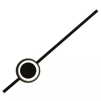 Бра черного цвета Clockhand 62 см