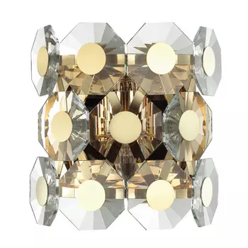Бра Crystal Octagons Gold