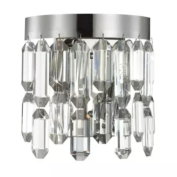 Бра Crystal Polyhedrons Wall Lamp Chrome