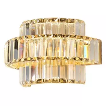Бра Crystal Shine Linda Gold Wall Lamp B