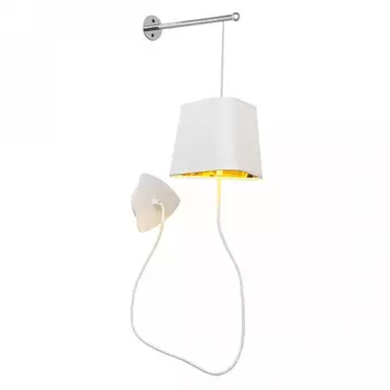 Бра Designheure Lighting White Wall Lamp